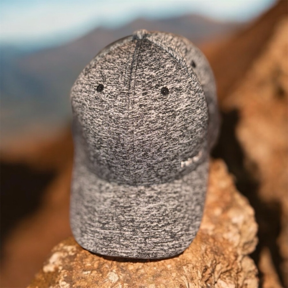 Gray Textured Baseball Cap One Size - image 2